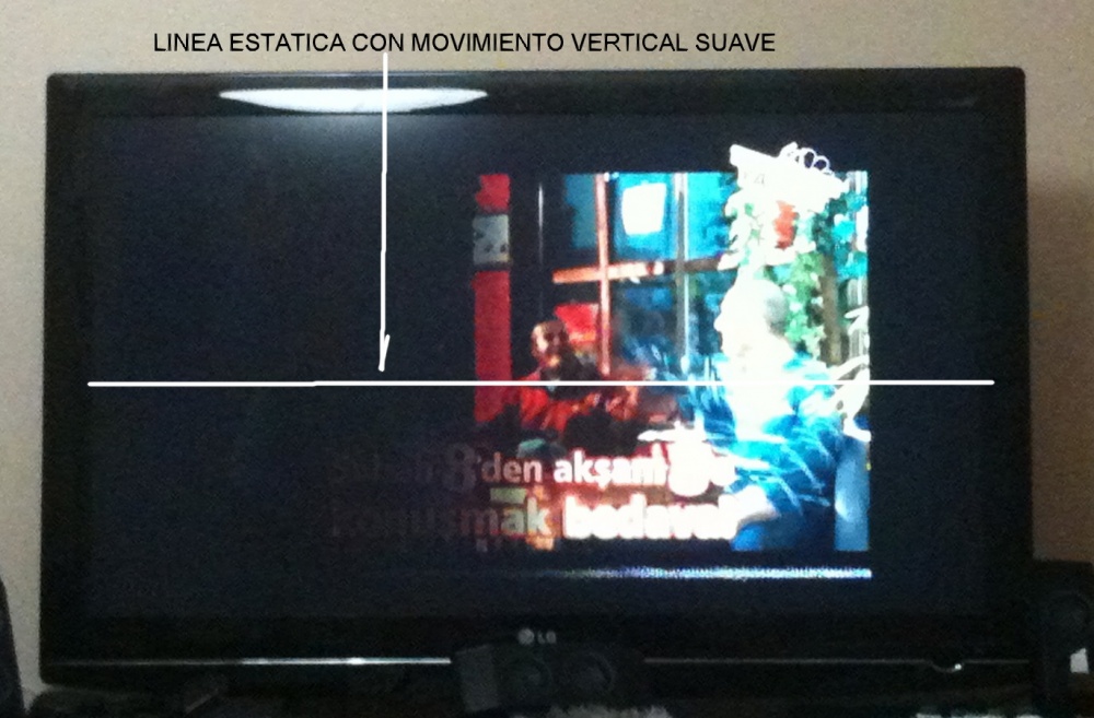 Tv Se Ve Media Pantalla Más Oscura