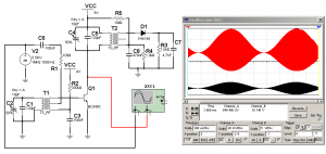 Fig.6 Señal de AM amplificada por nuestra radio de 1 transistor