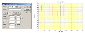 Fig.4 Generación de una señal cuadrada pulsante